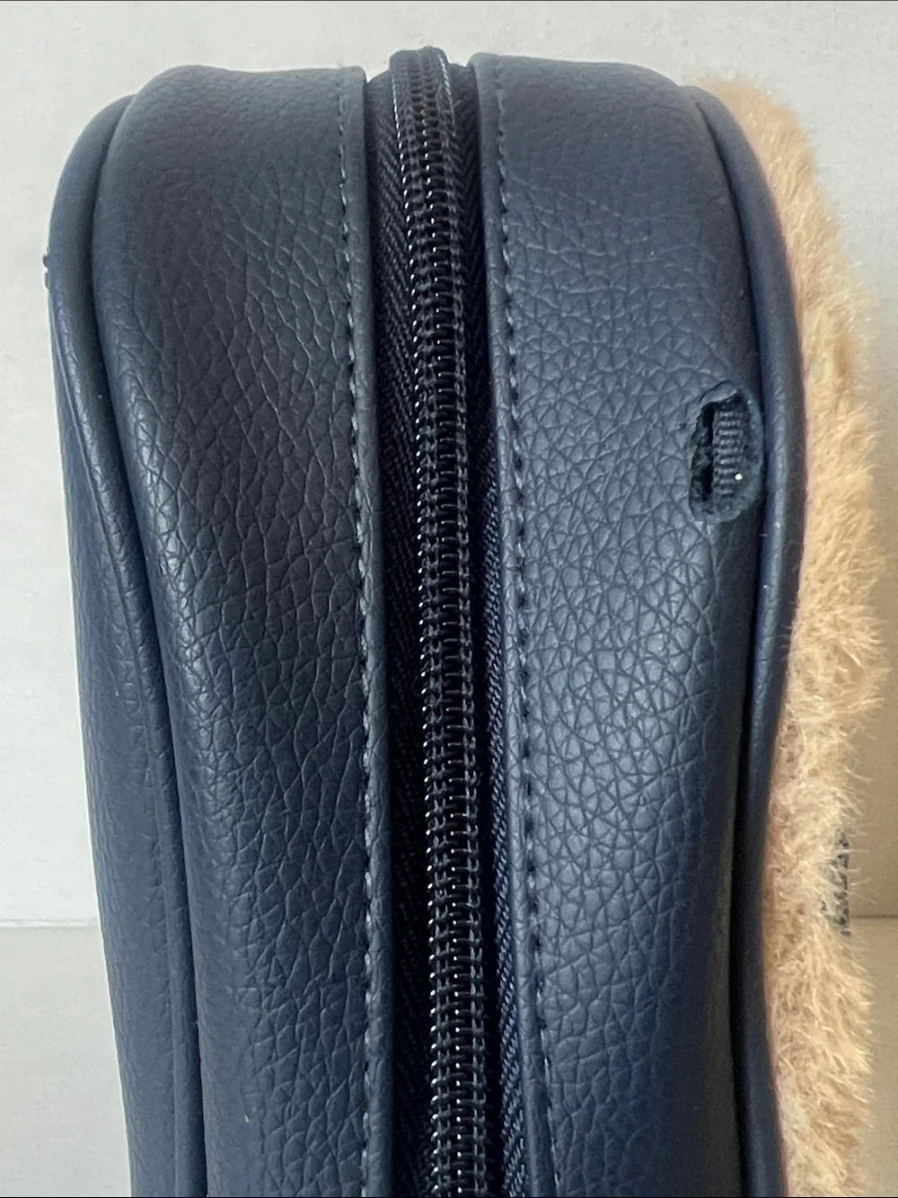 Bath & Body Works Faux Fur Mini Bag Set - Tan, Navy & Cream